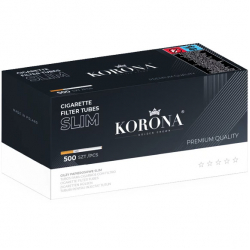 Korona cigarešu čaulītes ar filtru 500 gab.